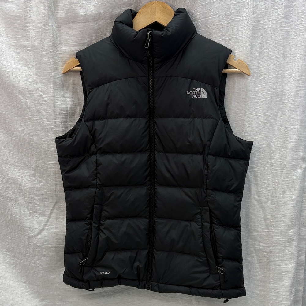 The North Face Nuptse 700 Black Goose Down Insulated Puffer Vest, Women’s Small